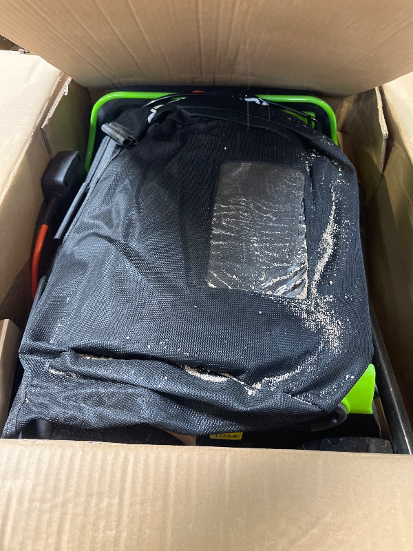 View 2 of GreenSweep TurfoMax 2.0 Artificial Grass Sweeper | Electric Turf Sweeper for Synthetic Lawns, 5 Height Settings, Foldable Handle, Collection Bag Included, Lifts Flattened Grass & Collects Debris
