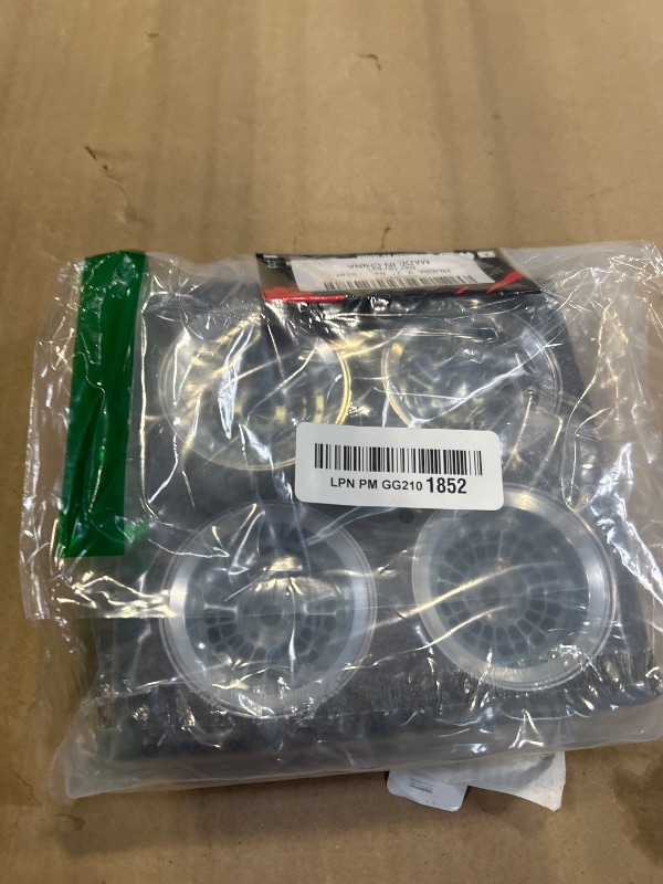 Photo 1 of INJORA 2.2" Aluminum Turbine RC Crawler Wheels -10mm Offset (4PCS, Grey)