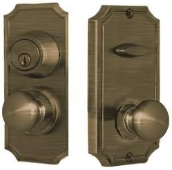 Photo 1 of Weslock Keyed Entry Set, Antique Brass