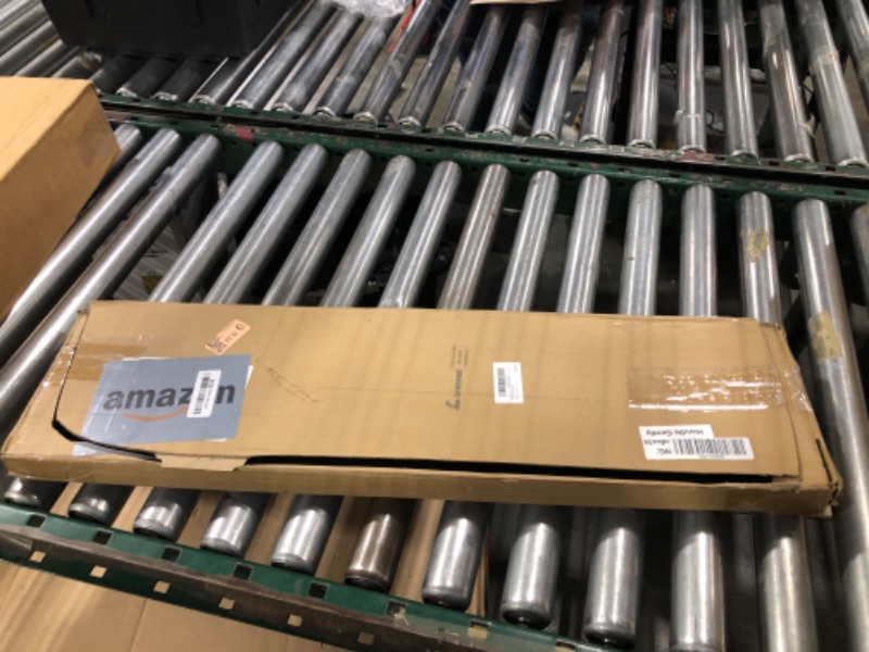 View 3 of Lewtemi Baseboard Return Air Grille 30" x 6", Black Steel HVAC Vent
