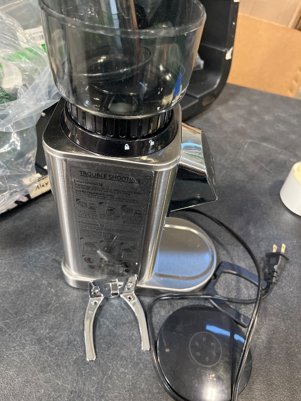 Photo 1 of Olayks Conical Burr Coffee Grinder Electric with Electronic Timer, Anti-Static, Coffee Grinders for Home Use, Adjustable Conical Burr Mill with 48 Precise Settings for Espersso/Drip/French Press