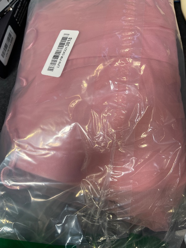 Photo 1 of OBEEII Christening Dress for Girls Pageant Floral Cold Shoulder Wedding Junior Flower Girl Dress Formal Princess Prom Birthday Party Ball Gown Elegant Communion Dance Tulle Gown Dusty Pink 7 Years