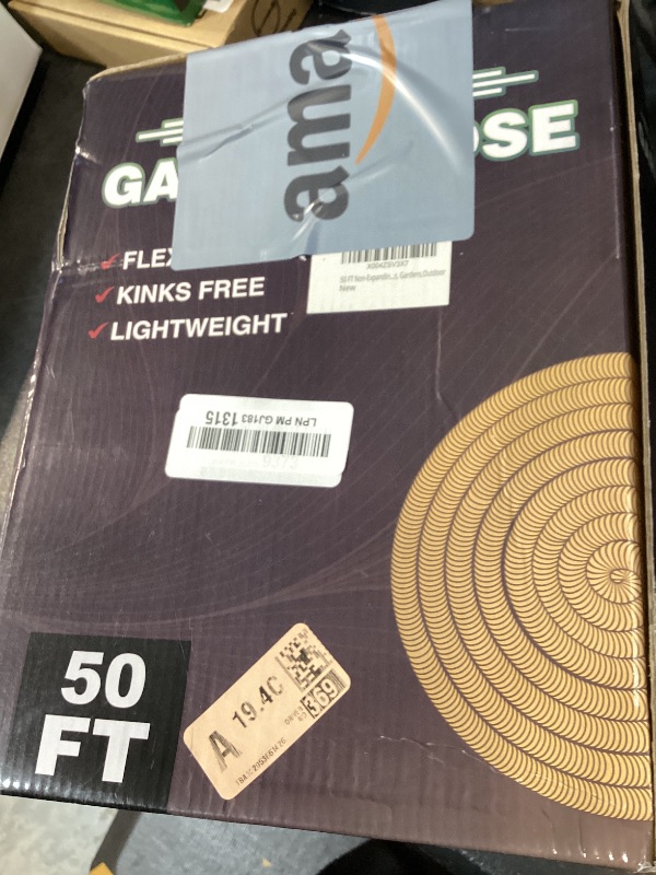 Photo 1 of 50 FT Non-Expanding Garden Hose, 2026 New Upgrated Non-Expandable Garden Water Hose - Ultra-Light & Flexible Burst-Resistant, Kink-Free Garden Hoses, All-Weather Use for Lawns, Gardens,Outdoor