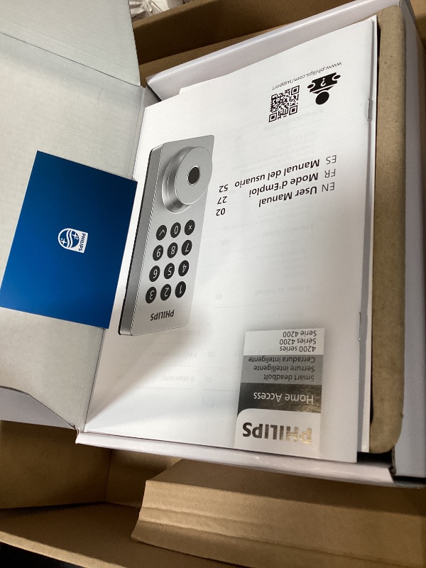 Photo 1 of Philips Wi-Fi Smart Door Lock with Handle Set, Keypad Deadbolt for Front Door, Fingerprint Keyless Entry Door Lock with App Remote Control, IP53 Waterproof, Auto Lock, Security Easy Installation