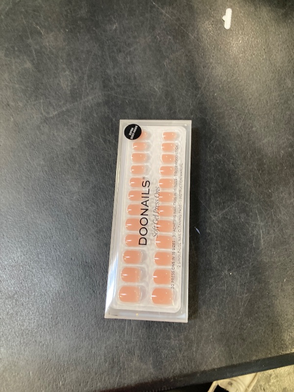 Photo 1 of DOONAILS Soft Gel Press On Nails - 30 Pcs Kit with Stickers in 15 Sizes – White French Tip, Extra Short Square – Reusable Glue On Fake Nails, Salon-Quality Finish, Vegan & Cruelty-Free, Uñas Postizas