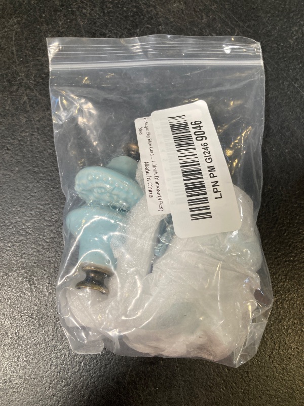 Photo 1 of Piutouyar Sky Blue Ceramic Knobs, 34mm / 1.3 Inch Diameter, 4Pcs