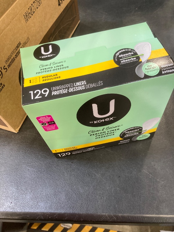 Photo 1 of U by Kotex Lightdays Panty Liners, Regular, 129 Count
