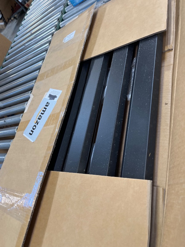 Photo 1 of 40" W x70 H (1 Panel) Air Conditioner Fence Screen and Trash Can Privacy Panels for Outdoor Units, Pool Equipment Enclosures, and No-Dig Backyard Fencing (Black)