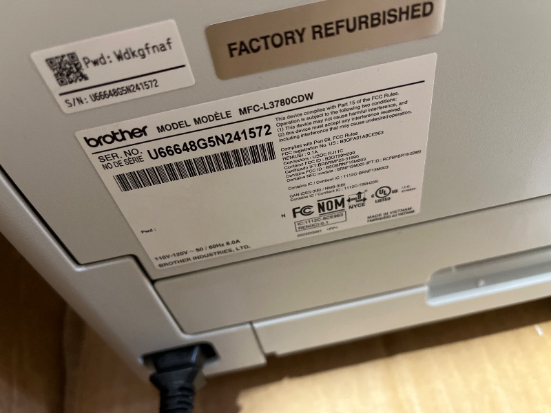 Photo 1 of Brother MFCL3780CDW Wireless Digital Color All-in-One Laser Printer, Single Pass Duplex Copy & Scan | Includes 2 Month Refresh Subscription Trial ¹ Amazon Dash Replenishment Ready (Renewed Premium)