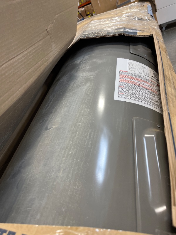 Photo 1 of Rheem PROE50 M2 RH95 50-Gallon Professional Classic Medium Residential Electric Water Heater, Gray; Enhanced-flow Brass Drain Valve; 18.75 Amps; Automatic Thermostat; Anode Rod------PLEASE BRING TRUCK UPON PICK UP ITEM IS XL 