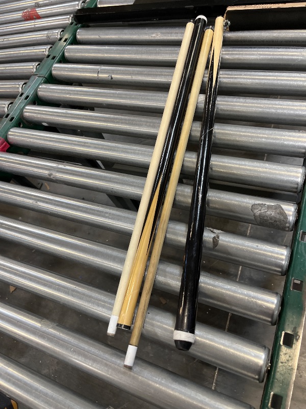 Photo 1 of 6 Foot Pool Table for Family, Foldable No Assembly Pool Table with Balls, Cues, Chalk, Rack & Brush, Portable Billiards Game Table for Apartment, Basement, Office & Game Room-------DAMAGED DIY PROJECT TO FIX ------ THERE IS NO RETURNS ON THIS ITEM PLEASE