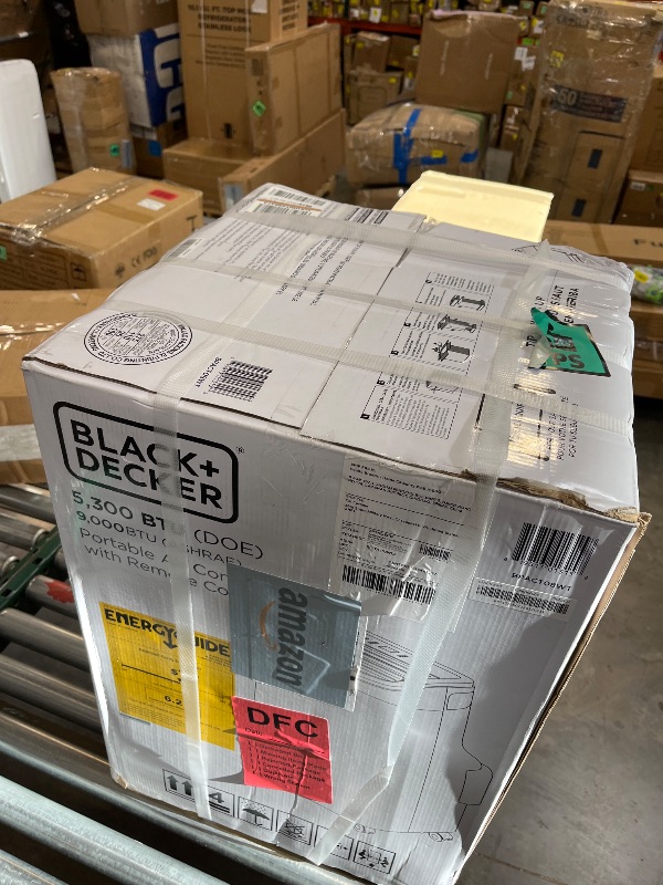 Photo 1 of BLACK+DECKER Portable Air Conditioner, 9,000 BTU, BPACT08WT, White------factory sealed