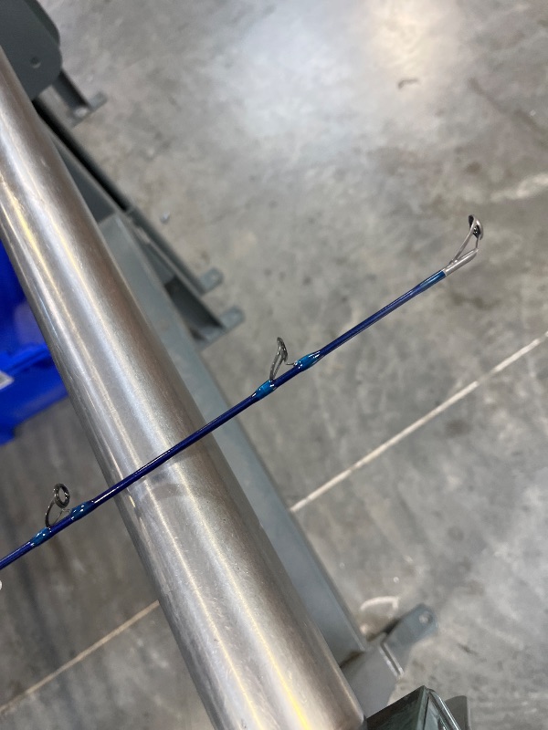 Photo 1 of St. Croix Rods Legend Tournament Inshore Spinning Fishing Rod, ITLS76HF, Belize Blue Metallic