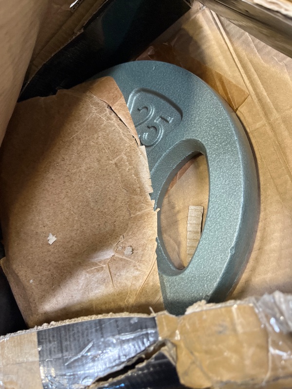 Photo 1 of CAP Barbell Standard 1-Inch Grip Weight Plates 25 lbs Gray, Pack (RWPIS-025B)----THERE IS ONLY ONE