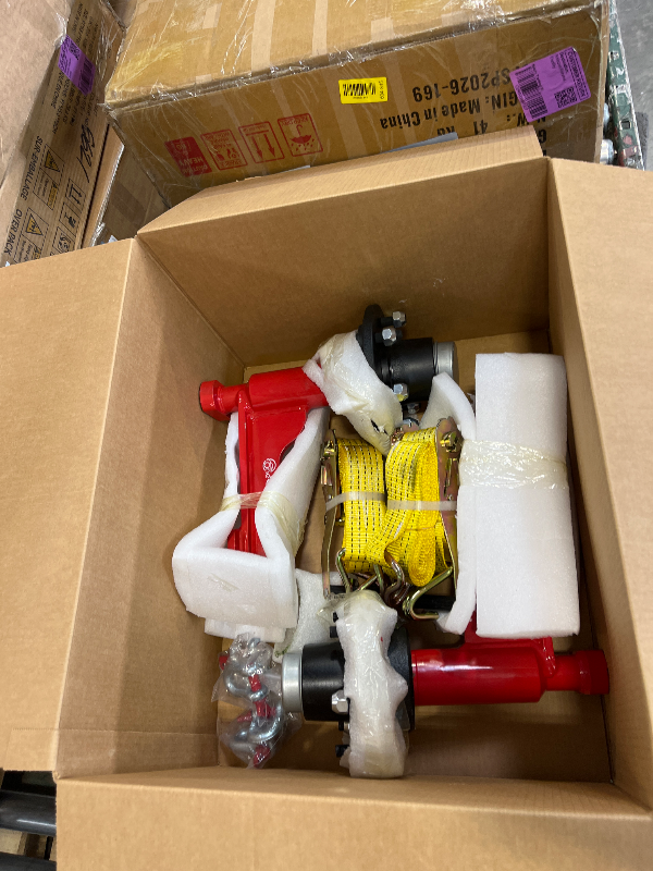 Photo 1 of 2Pack Shipping Container Wheels 6-Lug Wheels kit|Shipping Container Axles with Ratchet Tie Down-Moves 20ft.-40ft. Shipping Container |Shipping Container Accessories