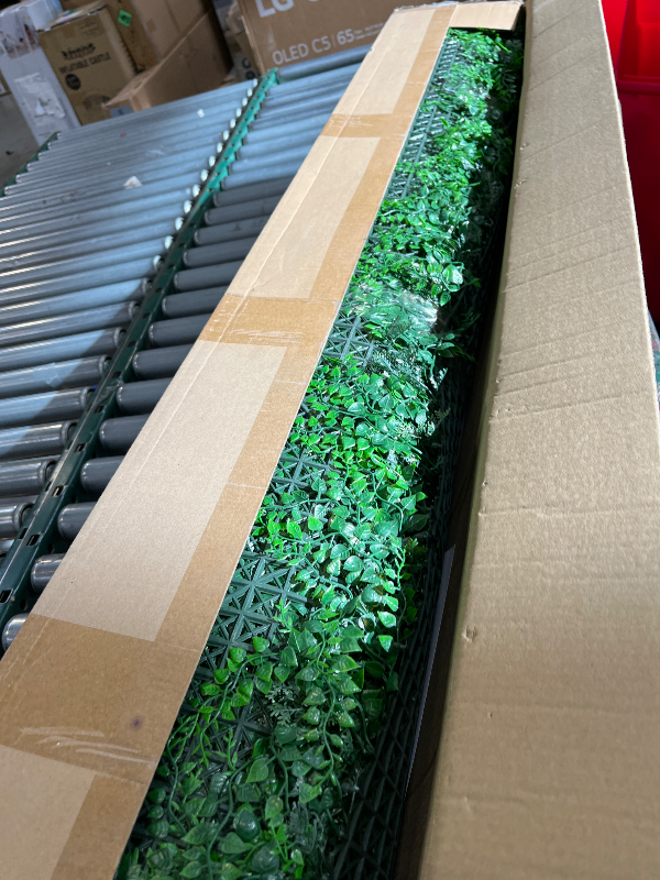 Photo 1 of ODTORY Artificial Plants Hedge Grass Wall Panels: 68x120 Inch (56.7 sqft)