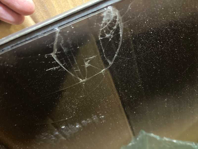 Photo 1 of Samsung 65-Inch Class U8000H Series Crystal UHD, 4K, Smart TV, 2026 Model---TV SCREEN IS CRACKED SELL FOR PARTS ONLY