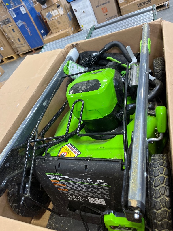 Photo 1 of Greenworks 40V 21" Self-Propelled Mower w/ 5.0 Ah Battery & LED