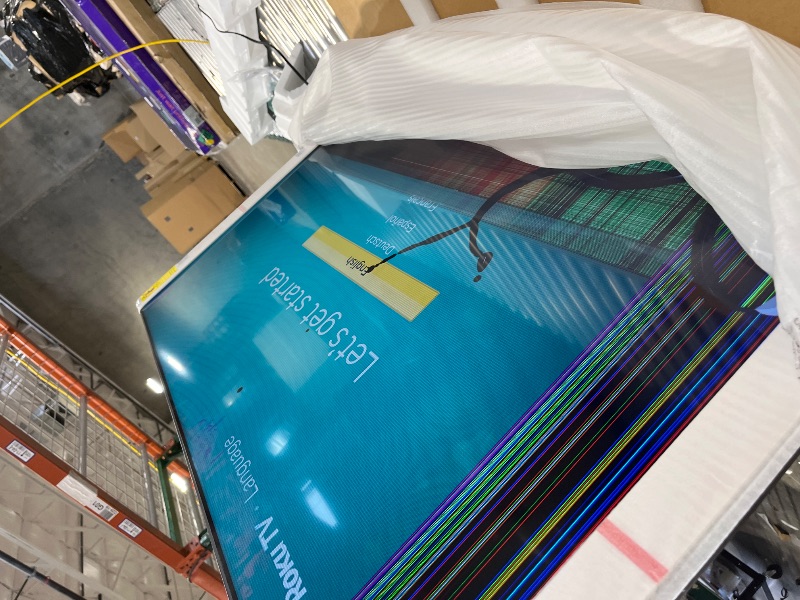 Photo 1 of Hisense 50-Inch Class A6 Series 4K UHD Smart Google TV with Alexa Compatibility, Dolby Vision HDR, DTS Virtual X, Sports & Game Modes, Voice Remote, Chromecast Built-in (50A6H)----CRACKED SCREEN SELL FOR PARTS ONLY 
