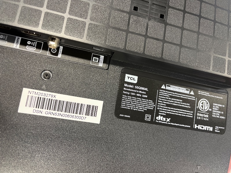 Photo 1 of TCL 55" QM64L Mini LED QLED 4K Smart Fire TV