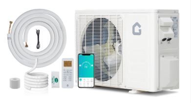 Photo 1 of Garvee 18000 BTU Mini Split AC/Heating System, 21 SEER2 208/230V WIFI Enabled Energy Efficient Mini Split Air Conditioner,Wall-Mounted Split AC Unit,Cools Up to 1250 Sq.Ft,Heat Pump & Installation Kit---MISSING THE FAN PART