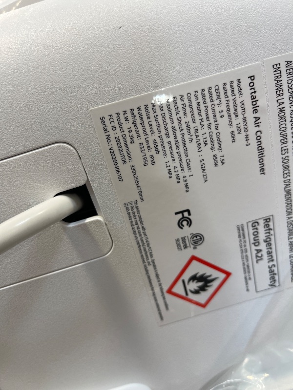 Photo 1 of YLEOOB 16000 BTU Portable Air Conditioner