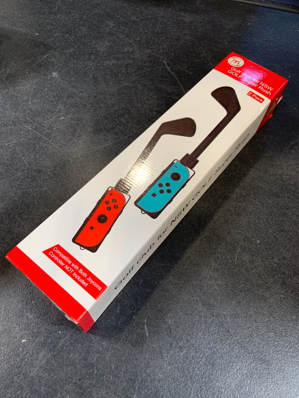 Photo 1 of Golf Culb for Nintendo Switch Joy-Con Controller, Sports Game Accessories for Mario Golf-Super Rush?2 Pack? (Blue Red, Nintendo Switch 1)