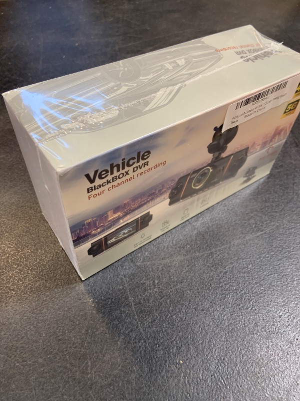 Photo 1 of 4K+1080P*3 FHD Car Camera, 4 Channel 360° Dash Cam Front Rear Inside & Left Right, 5GHz WiFi & App Control, 24H Parking Mode, G-Sensor, 8 IR Lamps Night Vision, Loop Recording, Includes 64GB SD Card