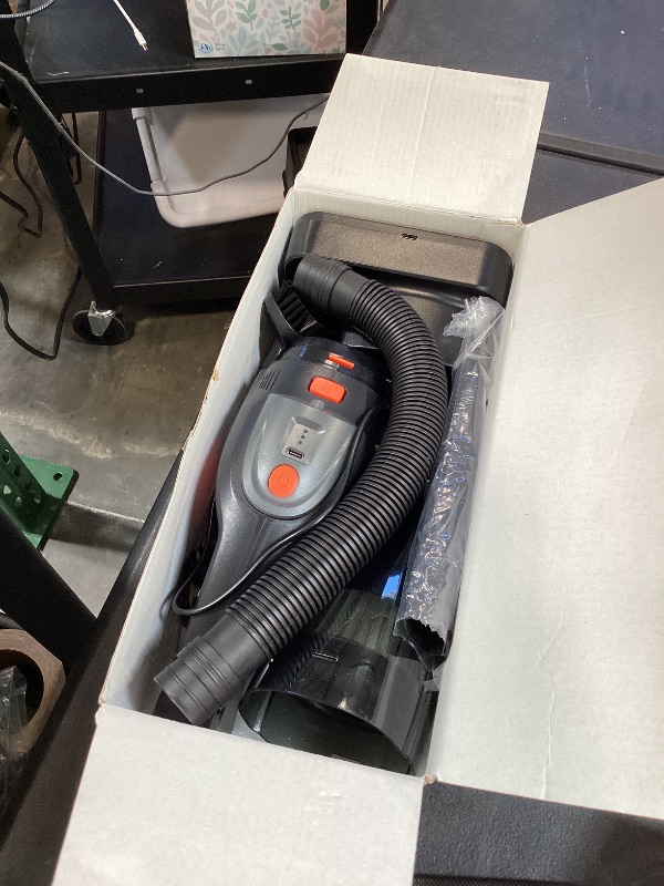 Photo 1 of Handheld Vacuum Cordless, 25000Pa Powerful Suction Car Vacuum Portable Cordless with 8000mAh Battery & LED Light, Hand Held Vacuum Rechargeable with HEPA Filters, Home, Car Seats, Pet Hair Orange