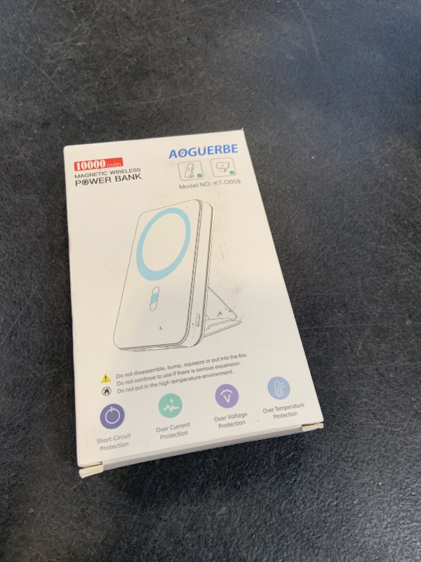 Photo 1 of AOGUERBE for Magsafe Power Bank, 10000mAh Foldable Wireless Portable Charger with LED Display, 3 in 1 Magnetic Battery Pack with 22.5W Fast Charging for iPhone 17/16/15/14/13/12 Pro/Pro Max/Plus/Mini