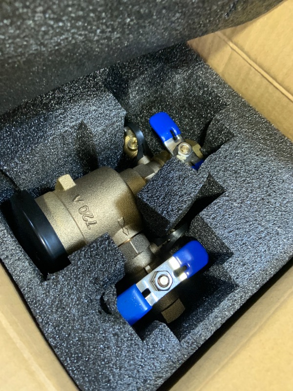 Photo 1 of ?UPC® Certified?3/4" Pressure Vacuum Breaker Assembly, Metal Top Cover, Thickened Brass Backflow Preventer Valve, Anti-Siphon Valves for Irrigation and Outdoor Sprinkler Systems, MAX 400PSI