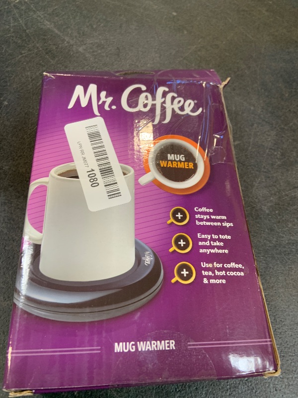 View 2 of Mr. Coffee Mug Warmer for Coffee and Tea Portable Cup Warmer for Travel Office Desks and Home Black | Gifts for Teachers