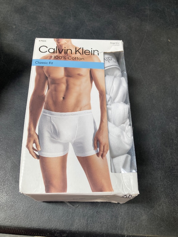 Photo 1 of Calvin Klein Men's Cotton Classics 7-pack Boxer Brief, 7 White, Medium