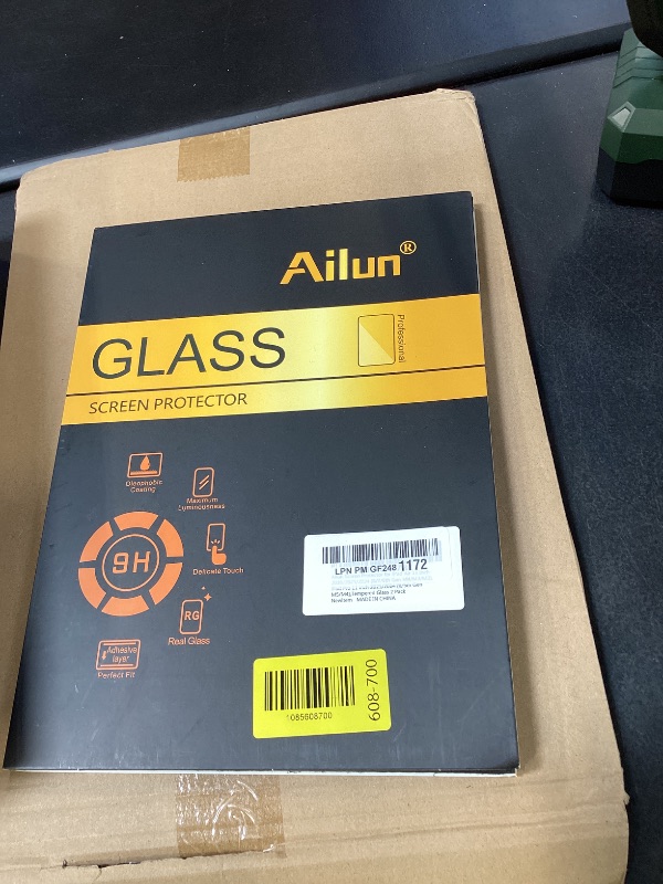 Photo 1 of Ailun Screen Protector for iPad Air 11 Inch 2026/2025/2024 [8/7/6th Gen M4/M3/M2], iPad Pro 11 inch 2025/2024 [6/5th Gen M5/M4],Tempered Glass Face ID Apple Pencil Compatible Case Friendly 2 Pack