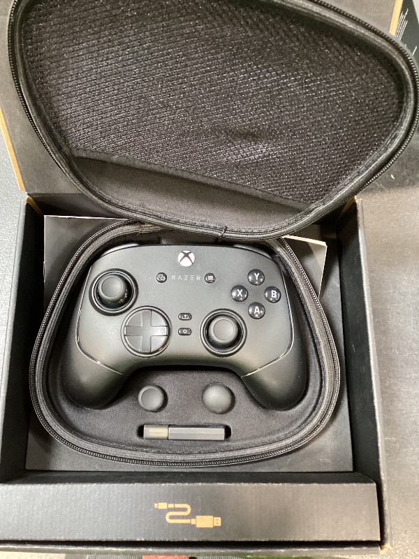 Photo 1 of Razer Wolverine V3 Pro Wireless Gaming Controller: Licensed for Xbox Series X|S, Xbox One, Windows PC - 6 Remappable Buttons - Fast Triggers - Customizable Thumbsticks - Wired Tournament Mode - Black (Renewed)