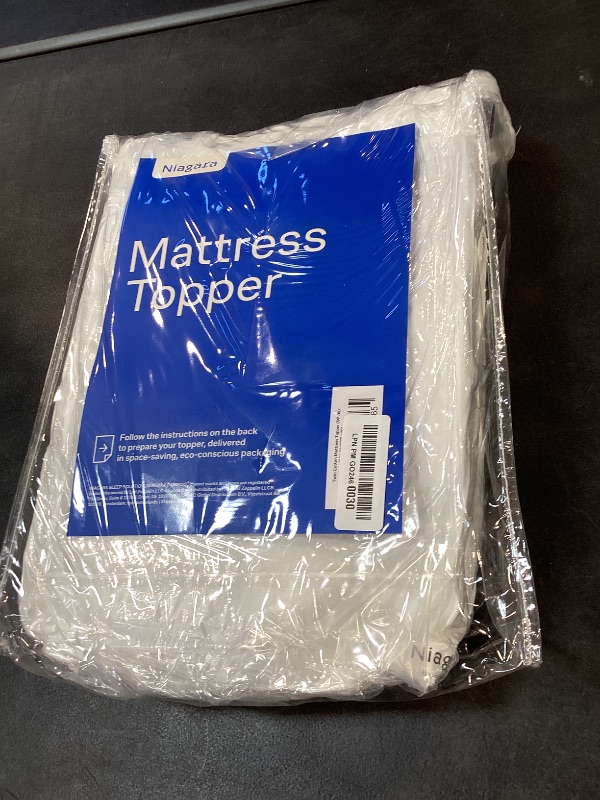 Photo 1 of Niagara Sleep Solution Cloud-Like Twin Non-Slip Mattress Topper - 100% Cotton Top Mattress Pad for Back Pain Relief - Extra-Grip, Breathable & Naturally Cooling for Hot Sleepers, White