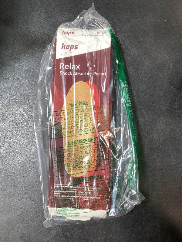 Photo 1 of Kaps Orthotic Orthopedic Shoe Insoles Inserts With Arch Support Made of Premium Leather and Memory Foam, Relax Shock Absorber Pecari (39 EUR / 8 US/Women)