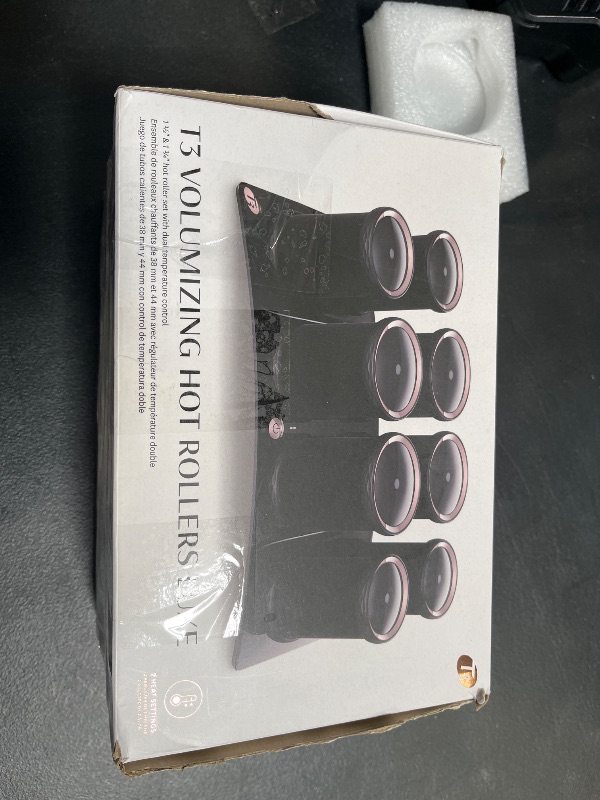 Photo 1 of T3 - Volumizing Hot Rollers LUXE | Premium Hair Curler Set for Long Lasting Volume, Body & Shine | Set of 8-4 XL (1.75") & 4 Large (1.5”)