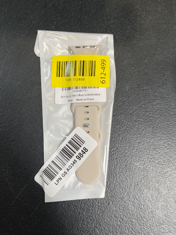 Photo 1 of Sport Silicone Band Compatible with Apple Watch Bands 40mm 38mm 41mm 44mm 45mm 42mm 49mm Women Men,Soft Wristband Waterproof Replacement Sport Strap for iWatch Bands Series 9 8 7 6 5 4 3 2 1 SE Ultra