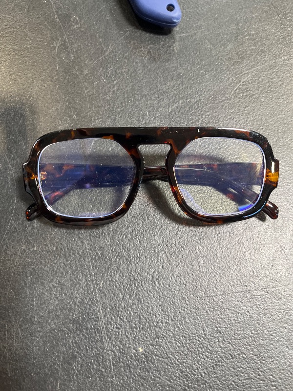 Photo 1 of Dollger Blue Light Glasses for Woman Square Aviator Blue Light Blocking Glasses Retro Computer TV Gaming UV400