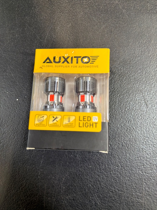 Photo 1 of AUXITO CANBUS 3156 3157 LED Bulbs Red with Built-in Resistor 3056 3057 3457R 4057 4156 4157 Anti Hyper Flash Error Free Brake Lights, Tail Lights, Stop Lights, Turn Signal Lights, Pack of 2