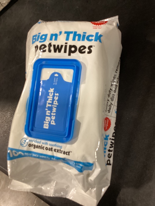 Photo 1 of Petkin Big N' Thick Petwipes 100 ct