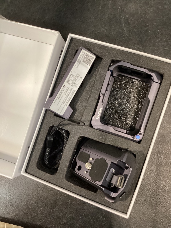 Photo 1 of TELESIN Street Grip Kit for Hero 9-13 | with Metal Rabbit Cage | Camera Grip Holder with Seesaw Design | Aluminum Alloy Metal Shell | Backup TF Card Slot | Quick Battery Access | Vlog Grip Holder