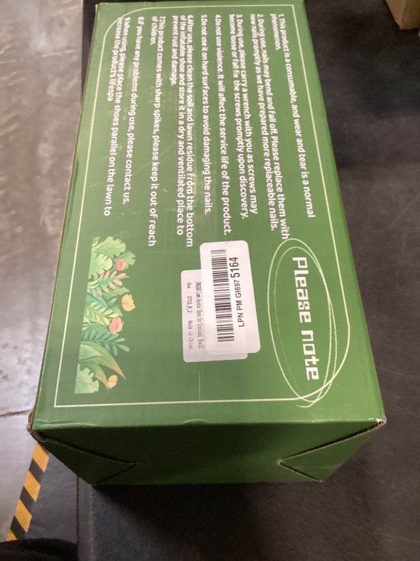 Photo 1 of DWAEEGG Lawn Aerator Shoes, Pre-Installed Two-Layer Spike Aerator Shoes Tool with Hook-and-Loop Adjustable Straps, Durable and Self-Cleaning for Patio Garden Soil and Plat Grassland