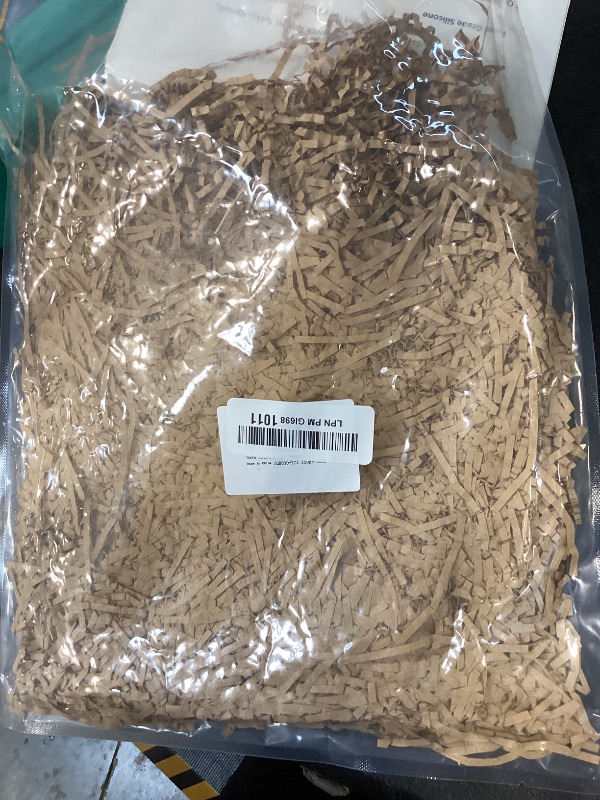 Photo 1 of Sukh Brown Crinkle Paper Filler - Shredded Paper, Gift Basket & Box Wrap