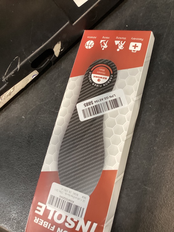 Photo 1 of Carbon Fiber Insoles, Carbon Fiber Foot Plate 1 Pair Rigid Shoe Insert Support Turf Toe, Foot Fractures, Morton Extension, Hallux Rigidus and Limitus - Alternative to Post Op Shoe