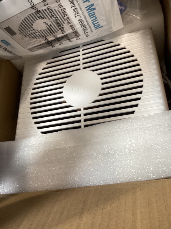 Photo 1 of KOVIET 8" Room to Room Ventilation Fan with Remote, Quiet Reversible Through the Wall Air Transfer Fan, 10-Speed Smart Exhaust Vent, Temperature Control, ETL Certified for Bedroom, Kitchen, Laundry