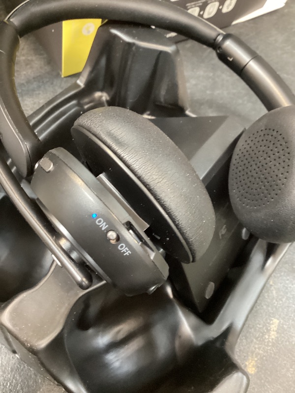 Photo 1 of Waxop Wireless Headset with Mic for Work, Bluetooth Headset with Microphone Noise Cancelling & Mute Button, 65H Talk Time, Comfortable Wireless Headsets for Work/Call Center/Computer/Laptop/Calls