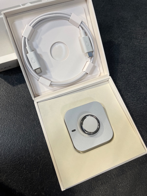 Photo 1 of Oura Ring 5 - Stealth - Size 9 - World's Smallest Smart Ring - Sleep, Activity, Women's Health, AI Advisor, 1 Week of Battery Life, Oura App, Android & iOS Compatible