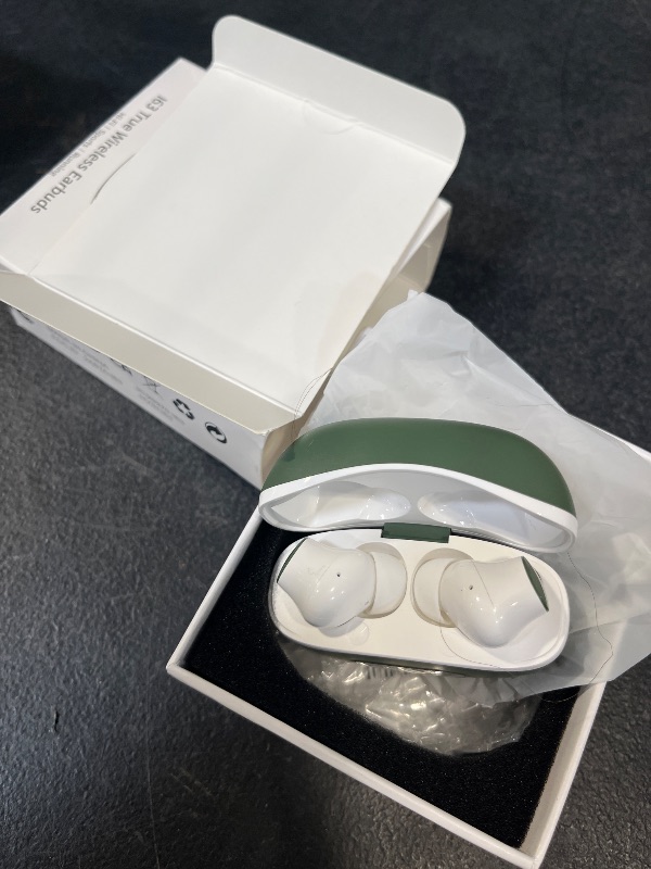 View 3 of Wireless Earbuds, 48Hrs 2026 Bluetooth Headphones, Hi-Fi Stereo Deep Bass Ear Buds, ENC Noise Cancelling Mic, Clear Calls, IP-X7 Waterproof, USB Sport Earphones in Ear for Phones Laptop Pad, Green